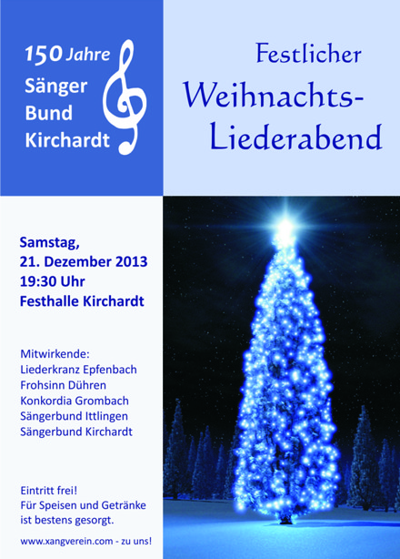 Plakat Weihnachten 2013.